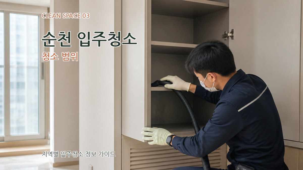순천 입주청소 청소 범위
