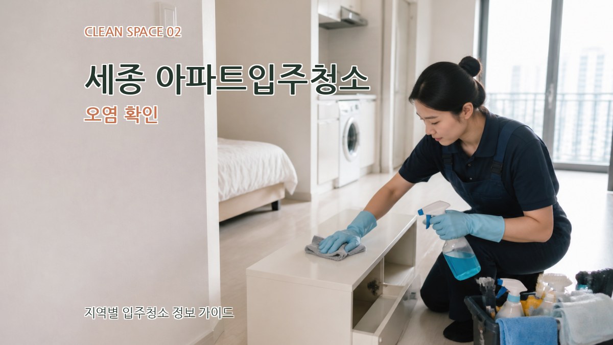 세종 아파트입주청소 오염 확인