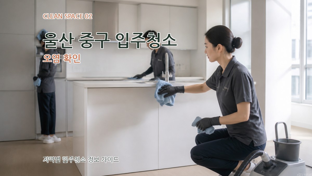 울산 중구 입주청소 오염 확인