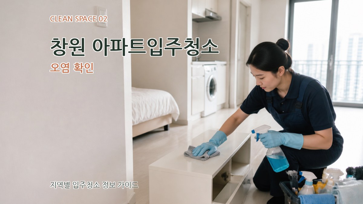 창원 아파트입주청소 오염 확인