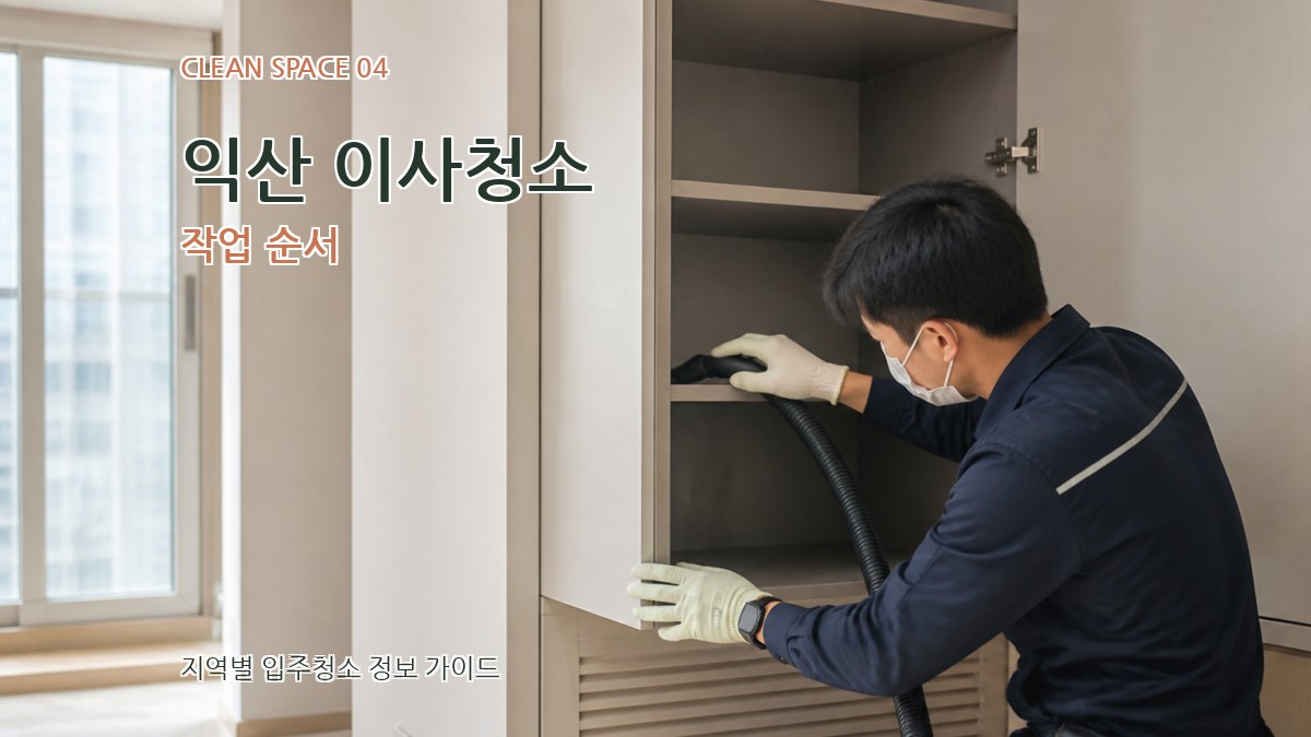 익산 이사청소 작업 순서