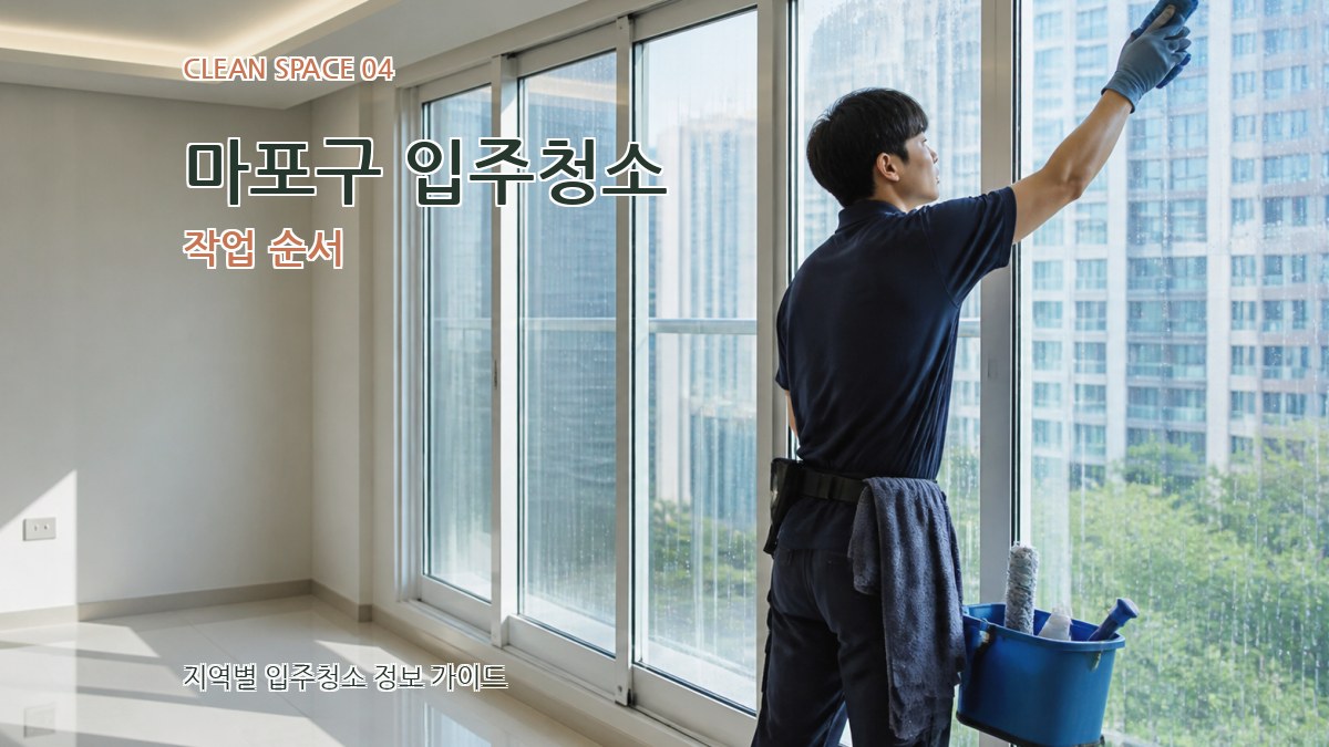 마포구 입주청소 작업 순서