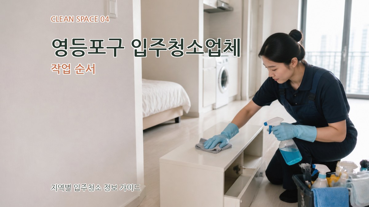 영등포구 입주청소업체 작업 순서
