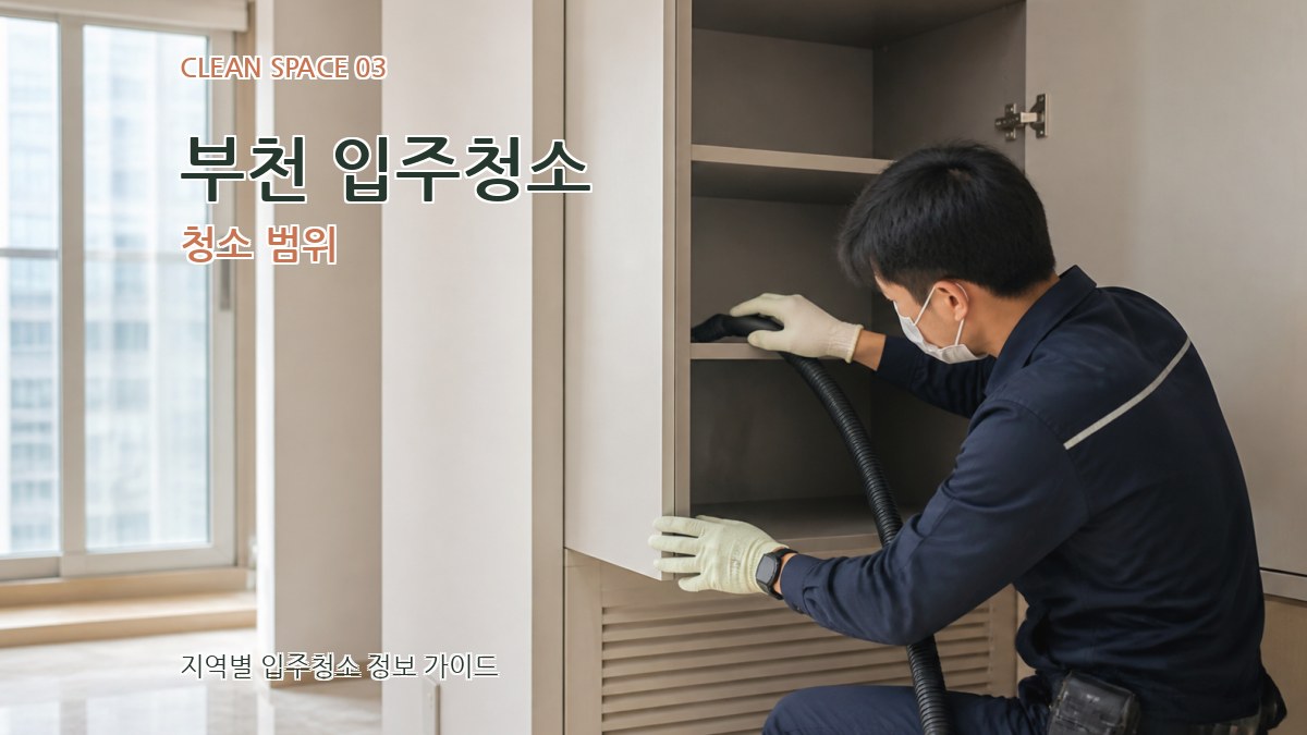 부천 입주청소 청소 범위