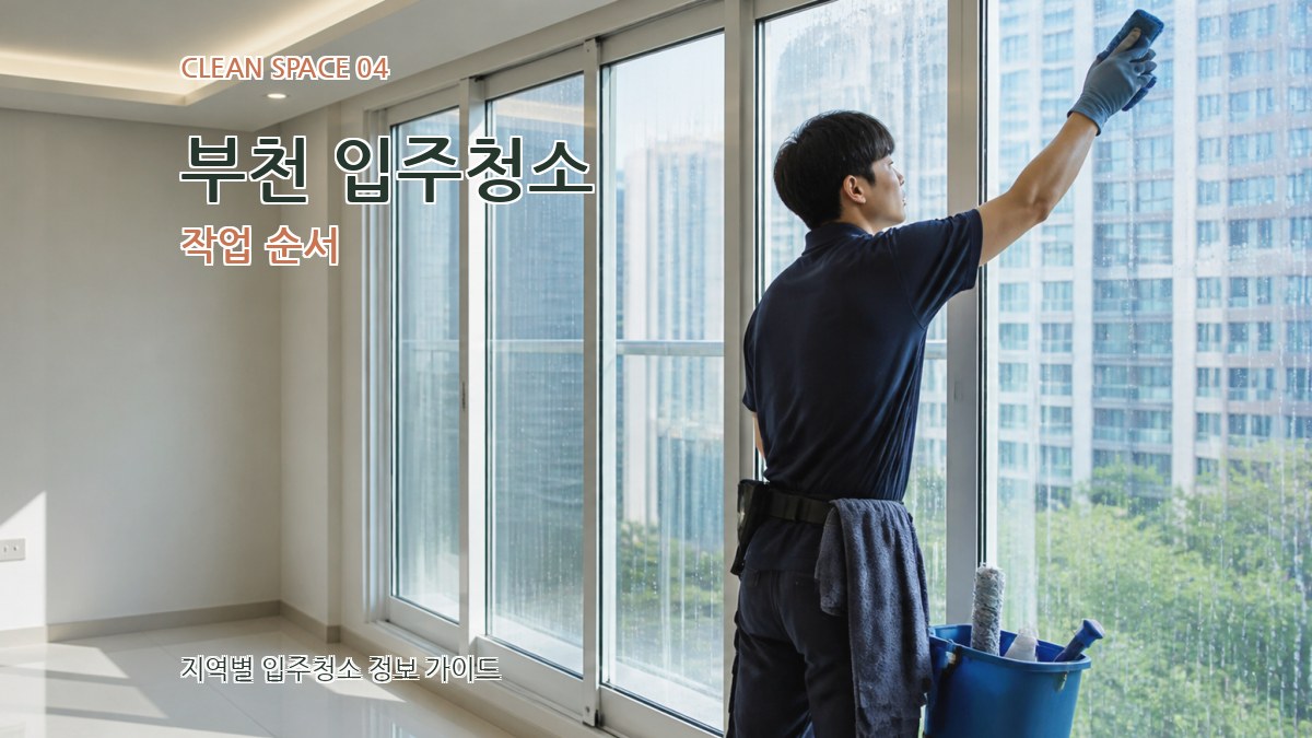 부천 입주청소 작업 순서