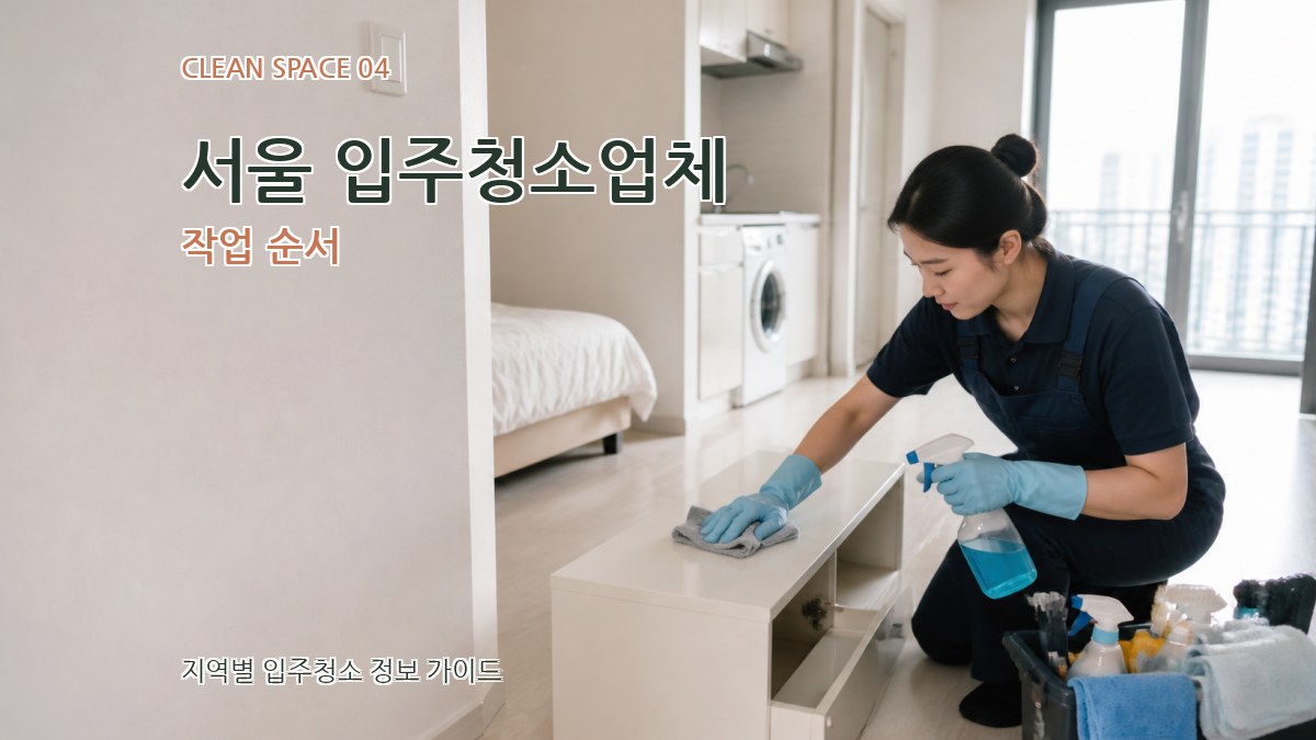 서울 입주청소업체 작업 순서