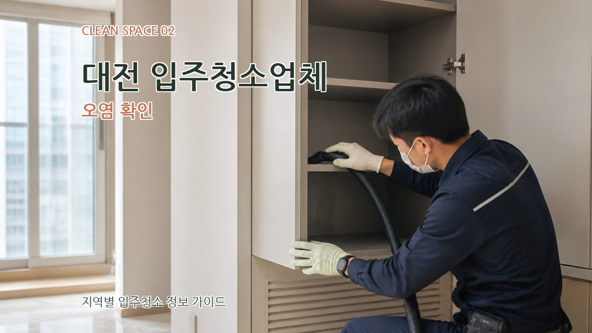대전 입주청소업체 오염 확인