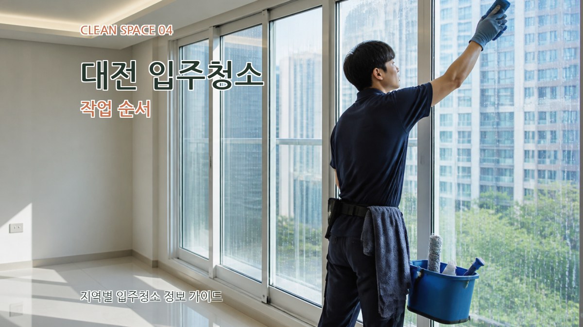 대전 입주청소 작업 순서