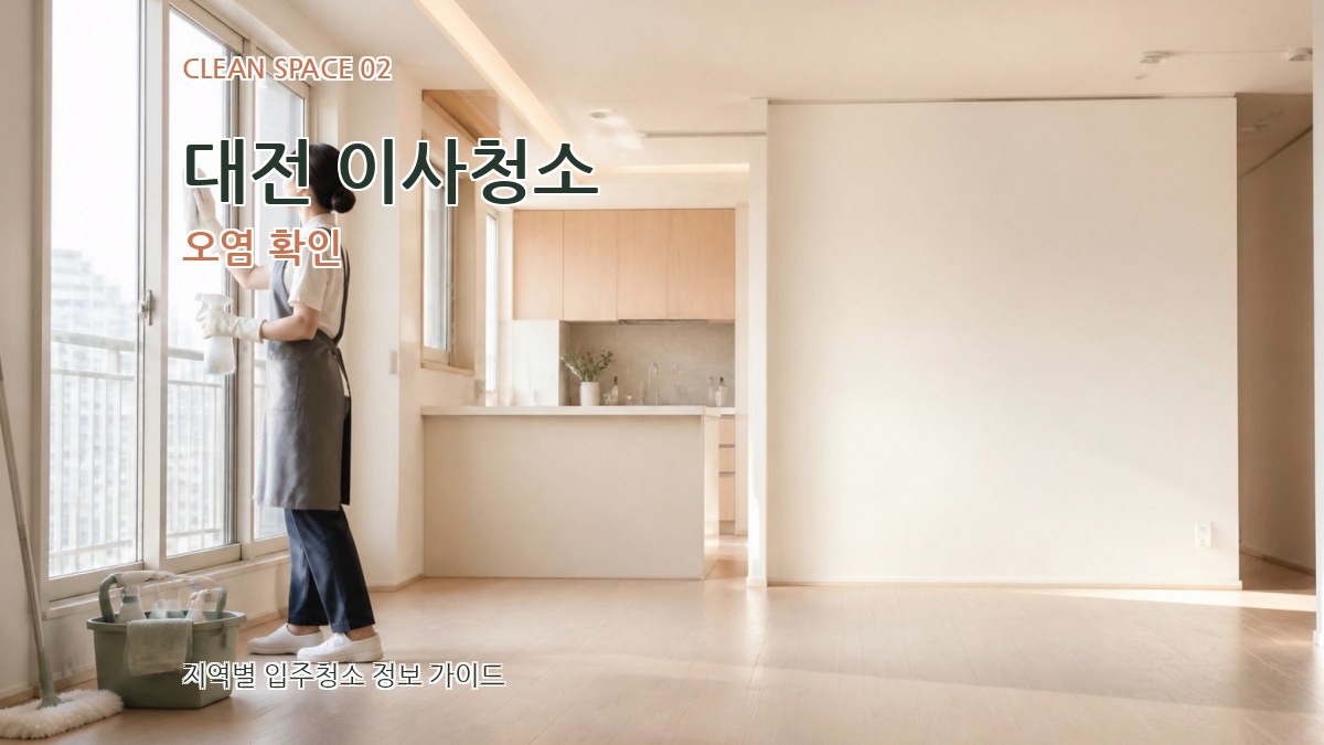 대전 이사청소 오염 확인