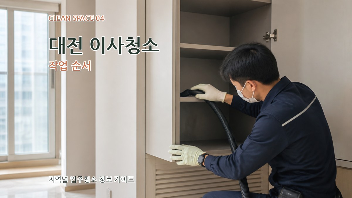 대전 이사청소 작업 순서