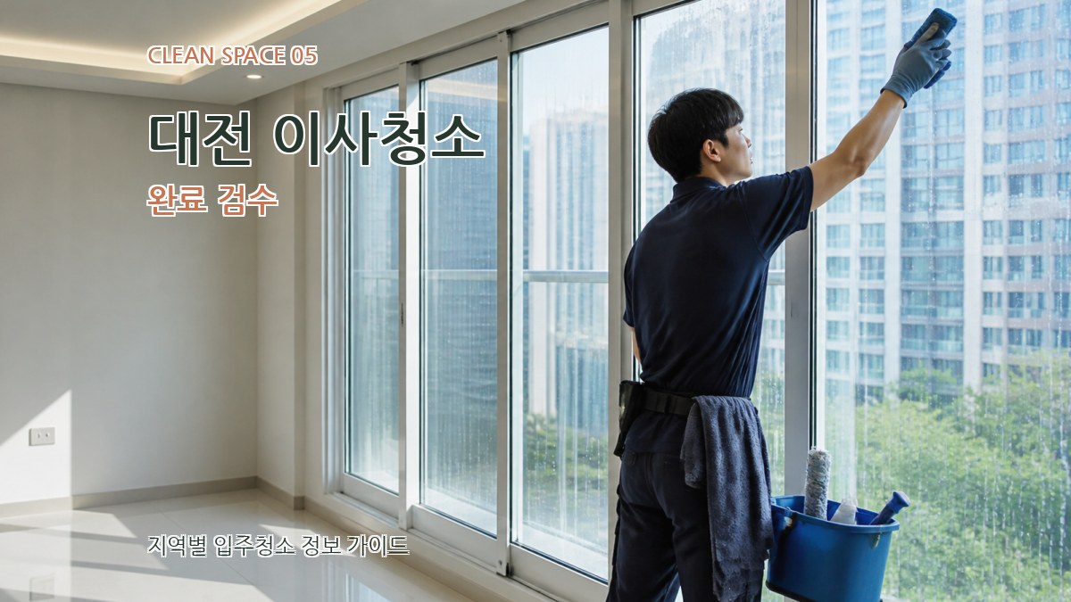 대전 이사청소 완료 검수
