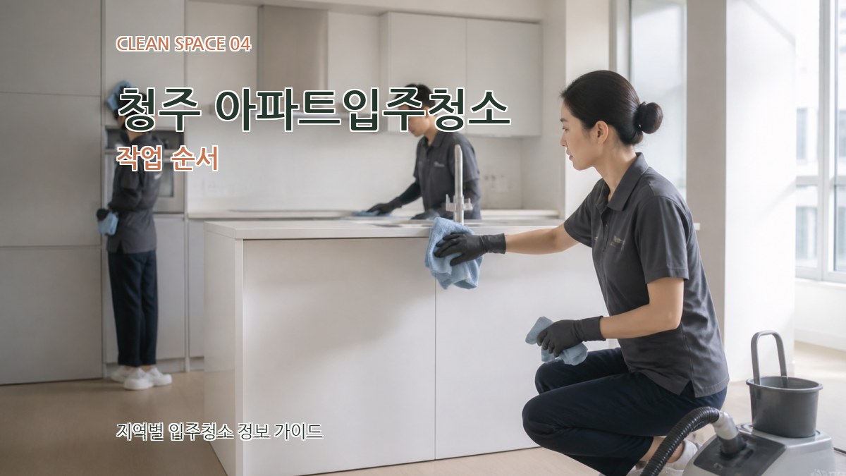 청주 아파트입주청소 작업 순서