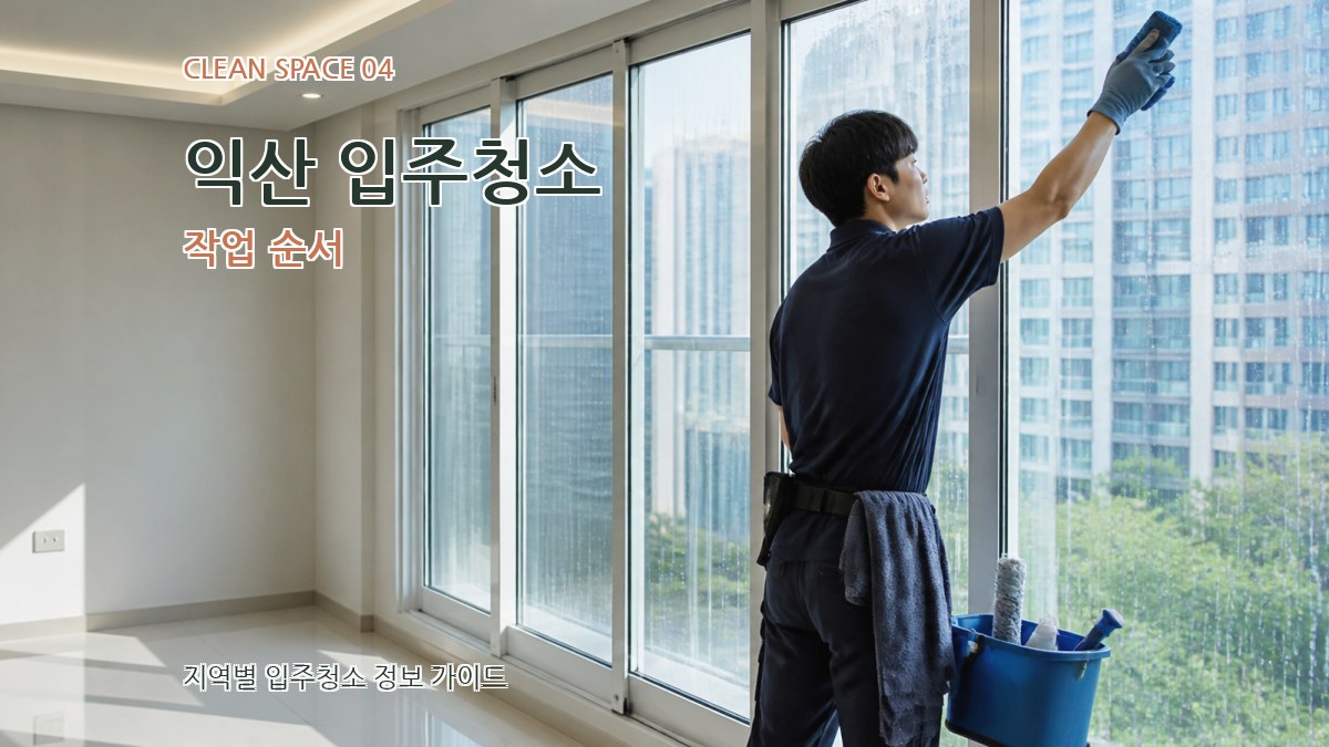 익산 입주청소 작업 순서