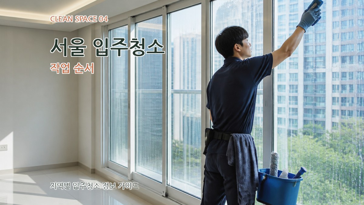서울 입주청소 작업 순서