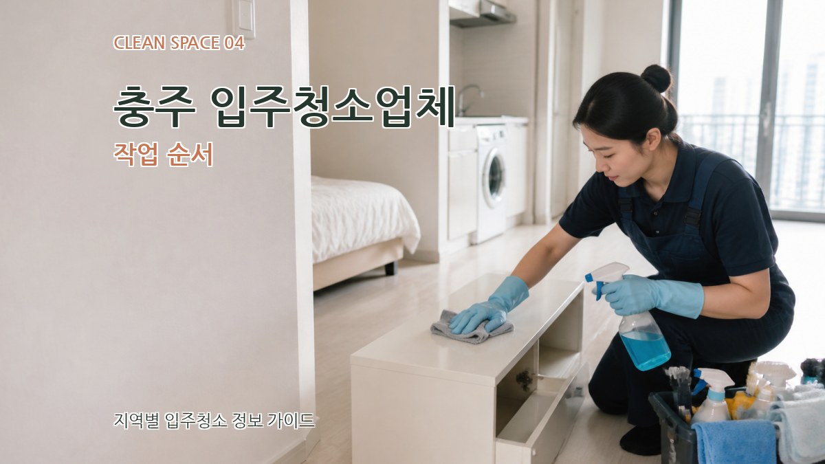 충주 입주청소업체 작업 순서