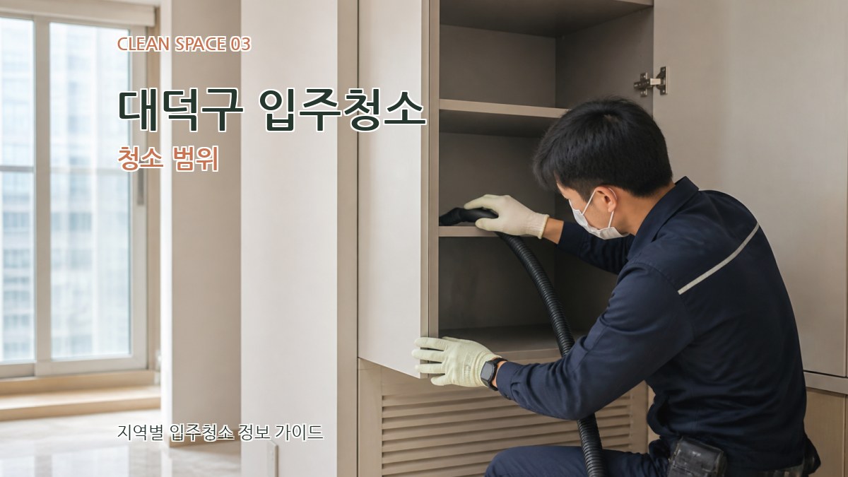 대덕구 입주청소 청소 범위