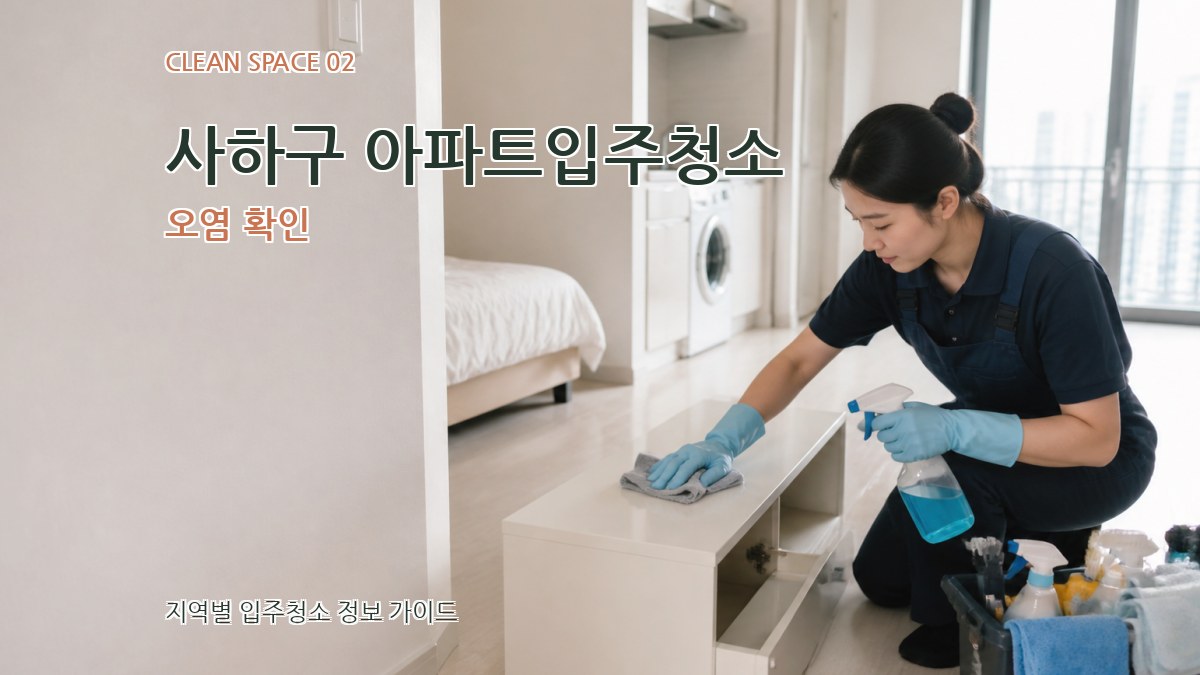 사하구 아파트입주청소 오염 확인