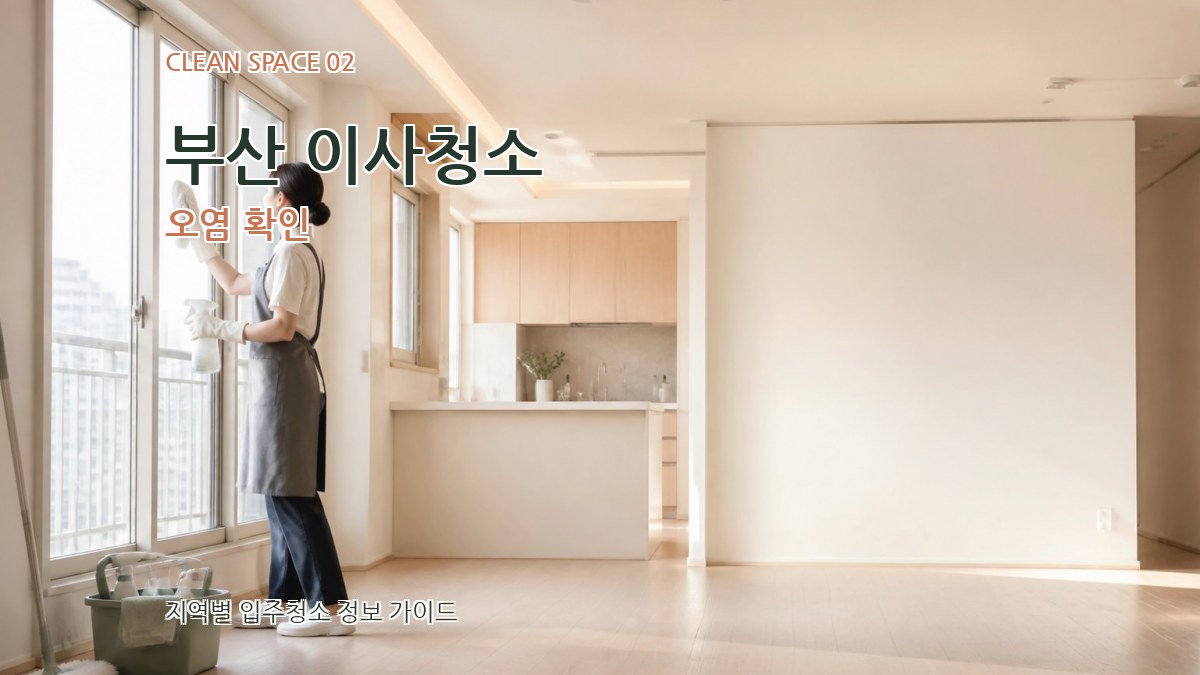 부산 이사청소 오염 확인