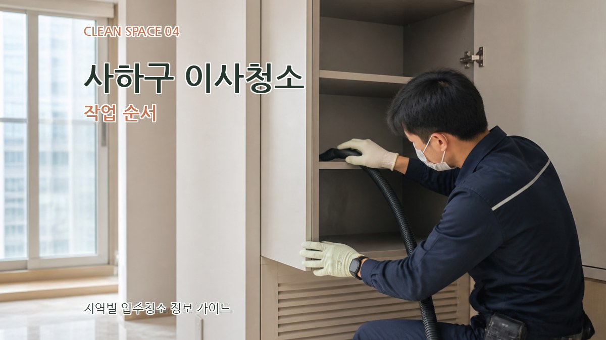 사하구 이사청소 작업 순서