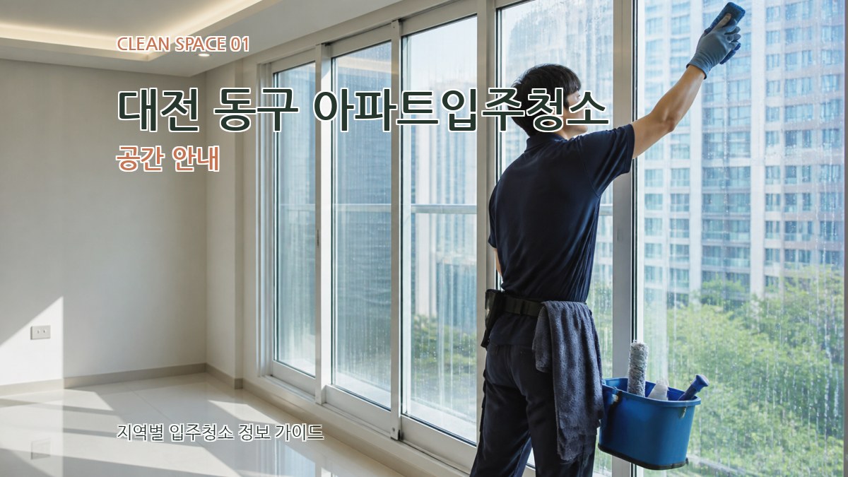 대전 동구 아파트입주청소