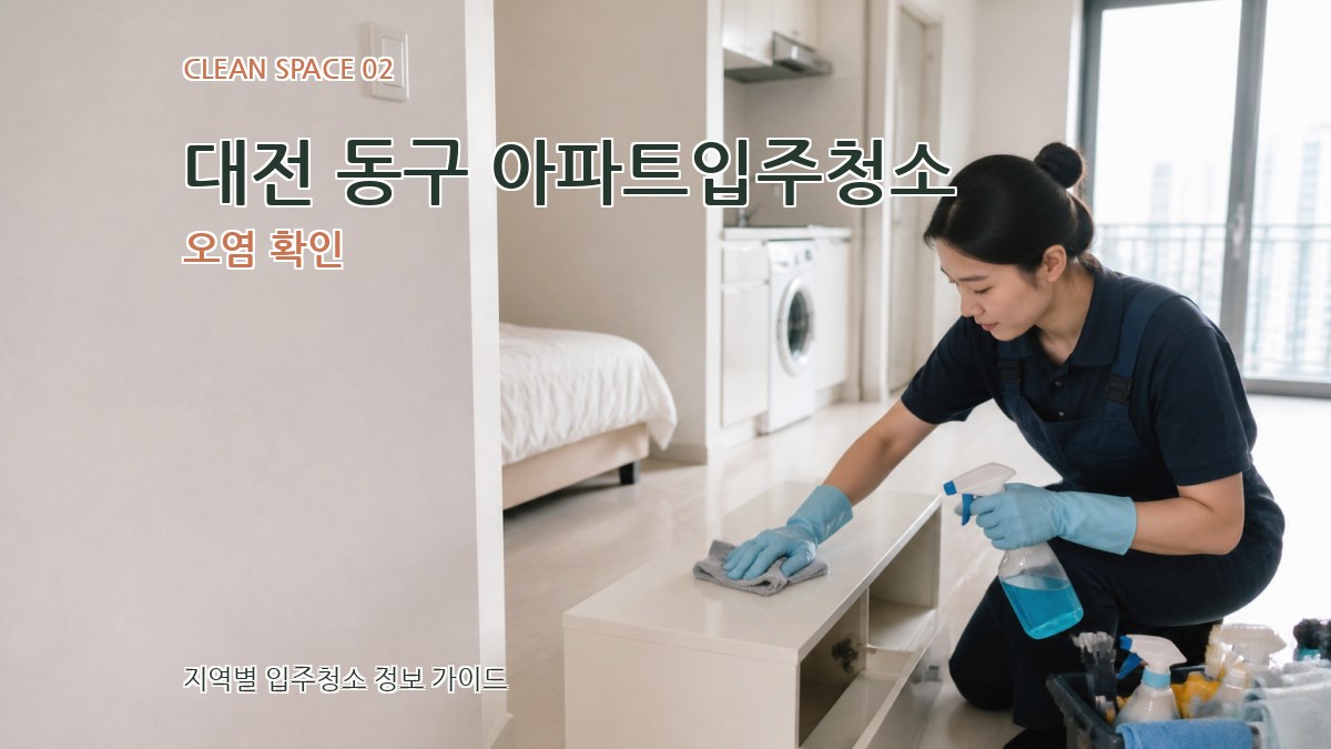 대전 동구 아파트입주청소 오염 확인