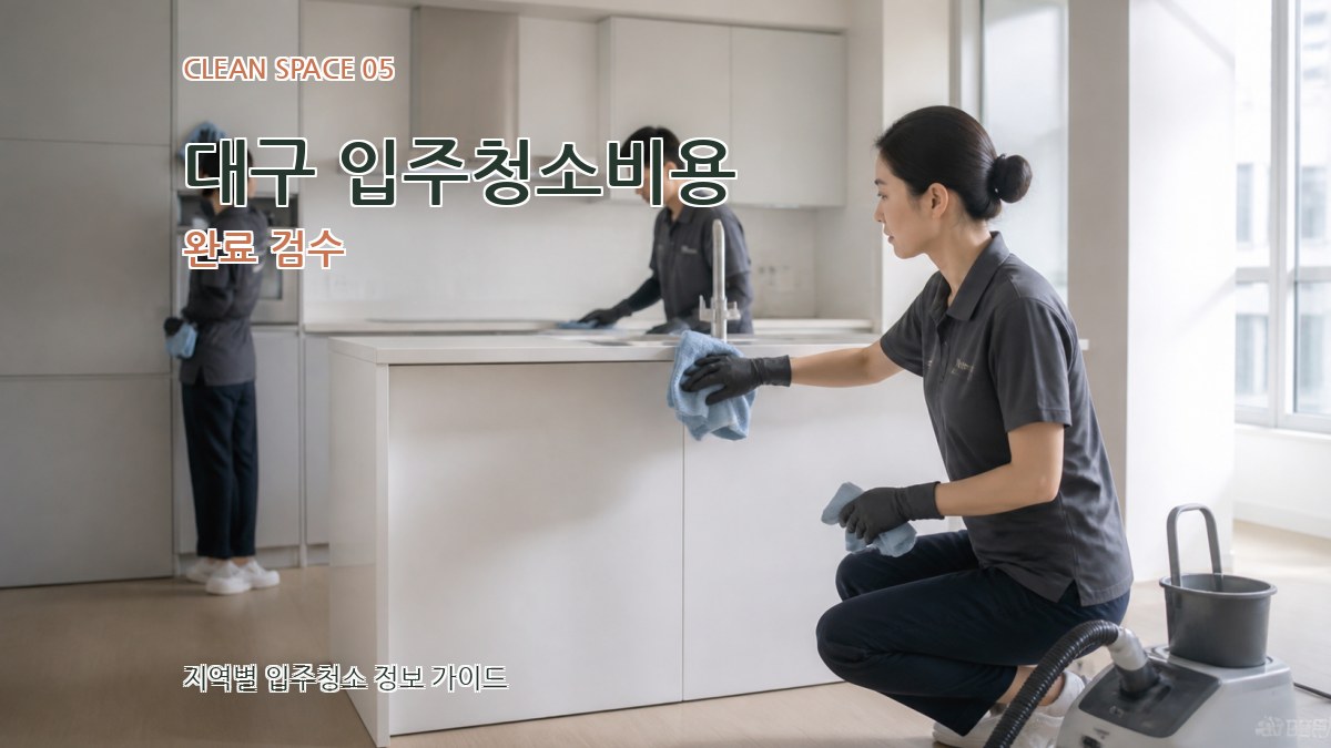 대구 입주청소비용 완료 검수