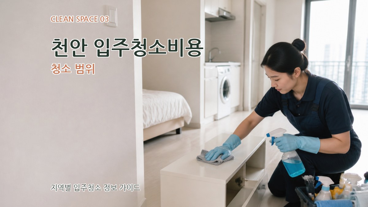 천안 입주청소비용 청소 범위