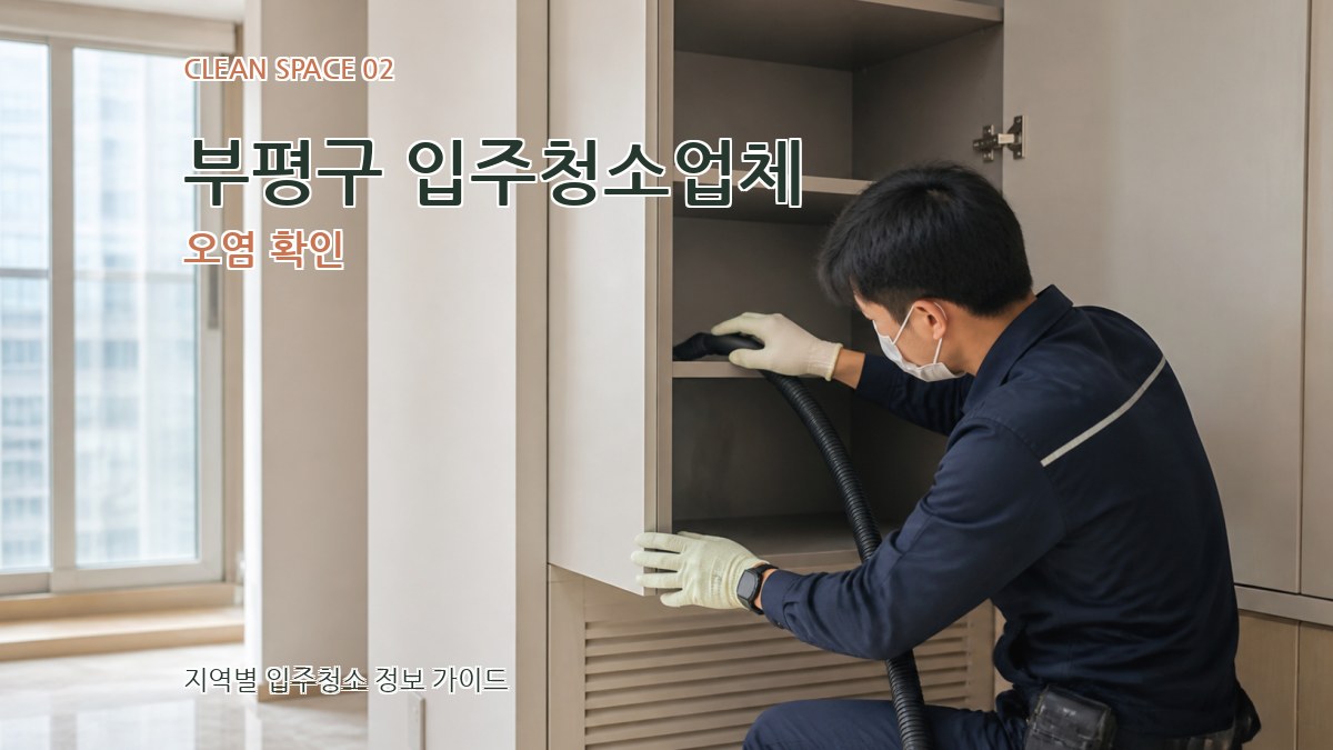 부평구 입주청소업체 오염 확인