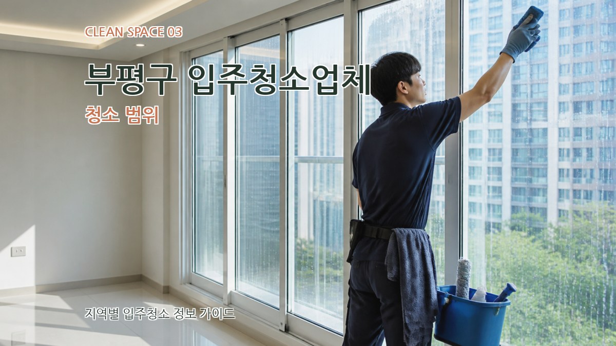 부평구 입주청소업체 청소 범위