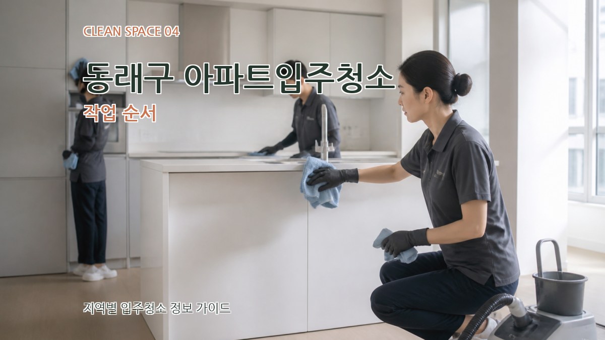 동래구 아파트입주청소 작업 순서
