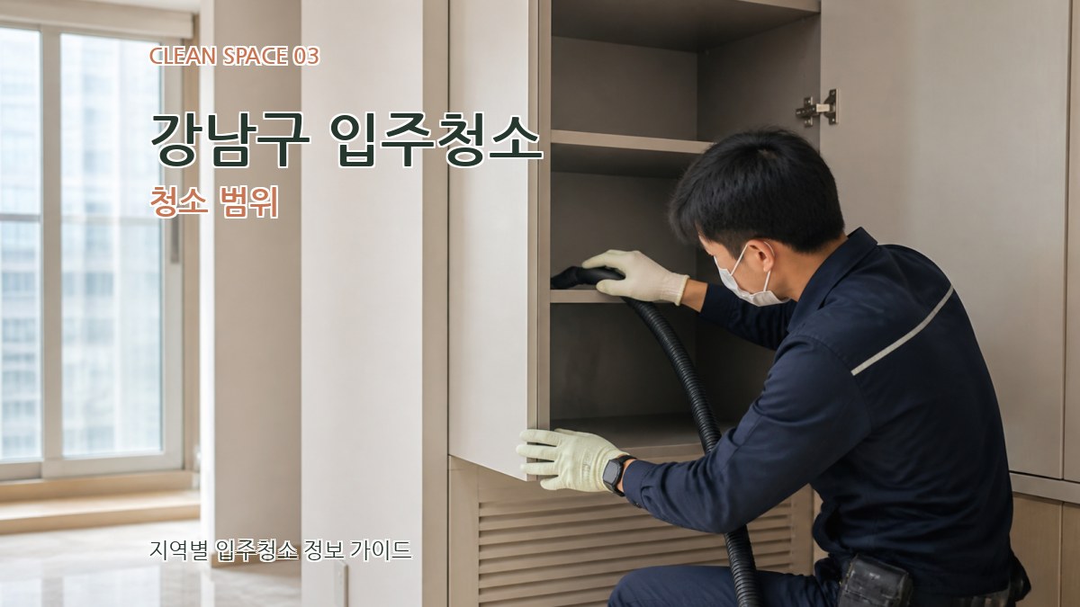 강남구 입주청소 청소 범위