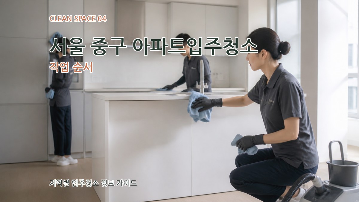 서울 중구 아파트입주청소 작업 순서