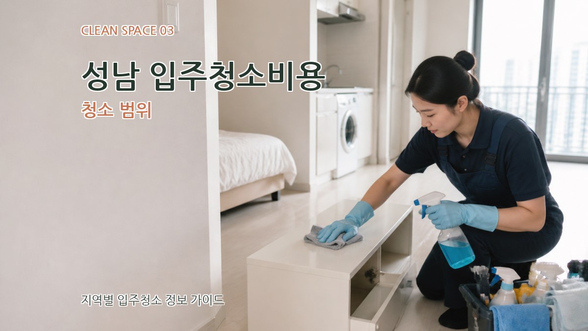 성남 입주청소비용 청소 범위