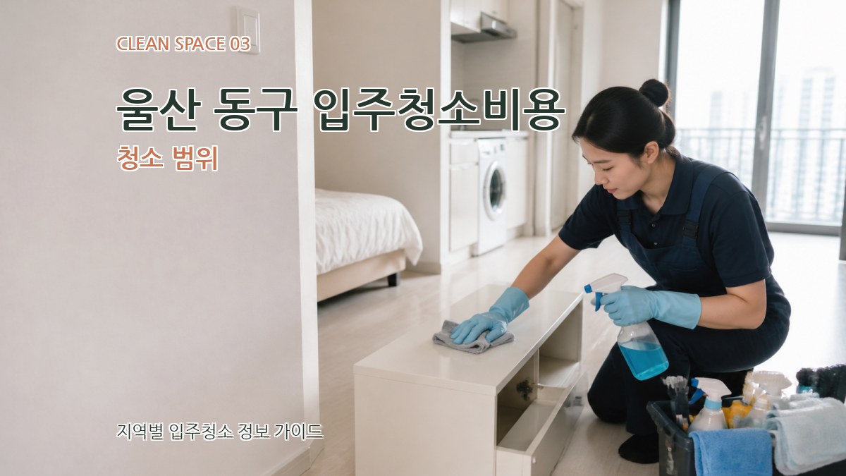 울산 동구 입주청소비용 청소 범위