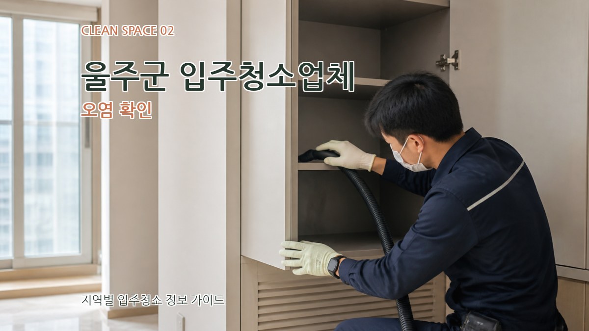 울주군 입주청소업체 오염 확인