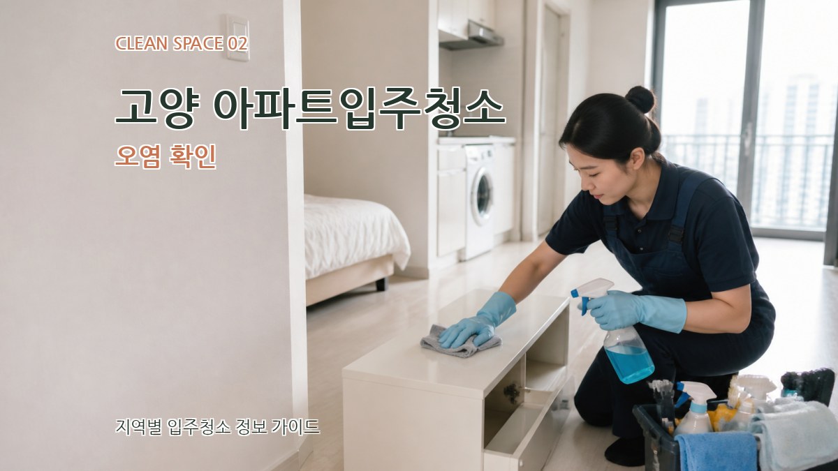 고양 아파트입주청소 오염 확인