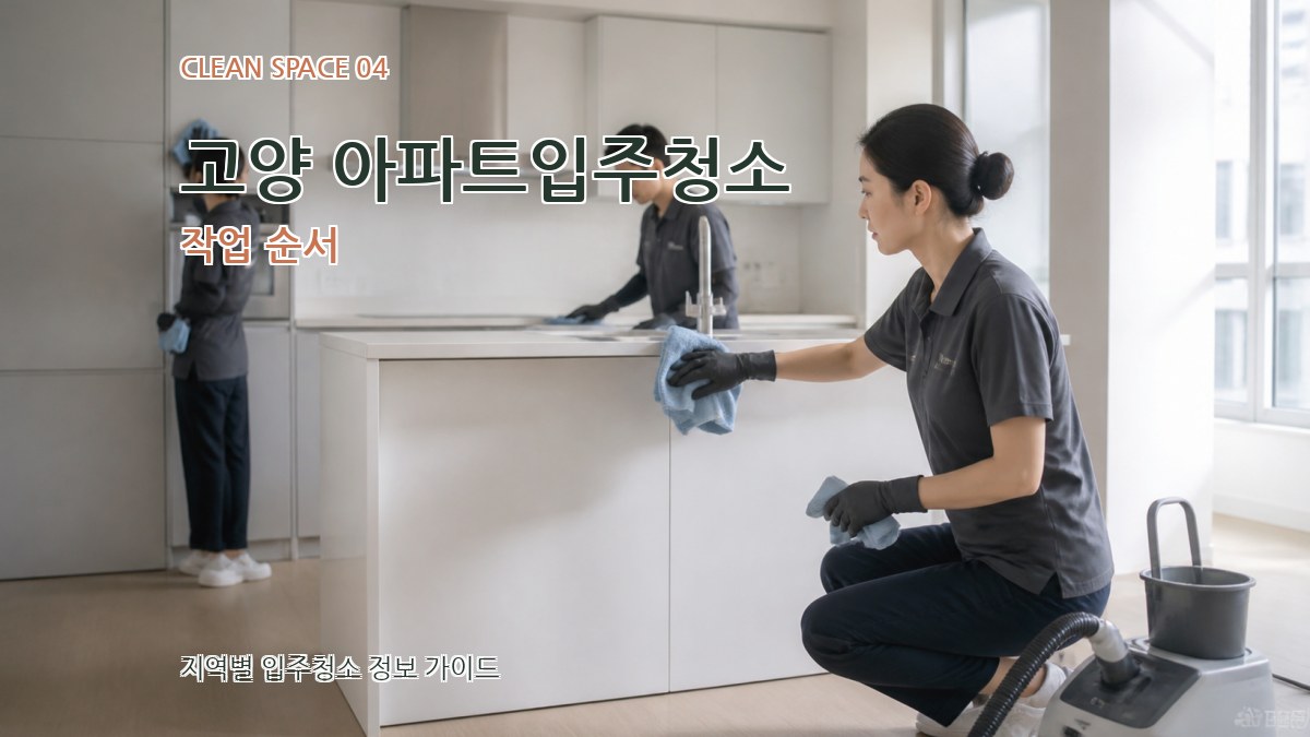 고양 아파트입주청소 작업 순서