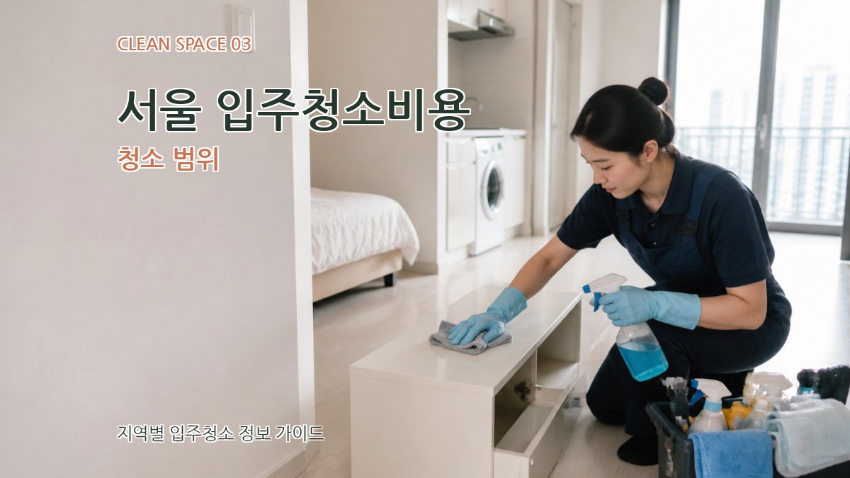 서울 입주청소비용 청소 범위