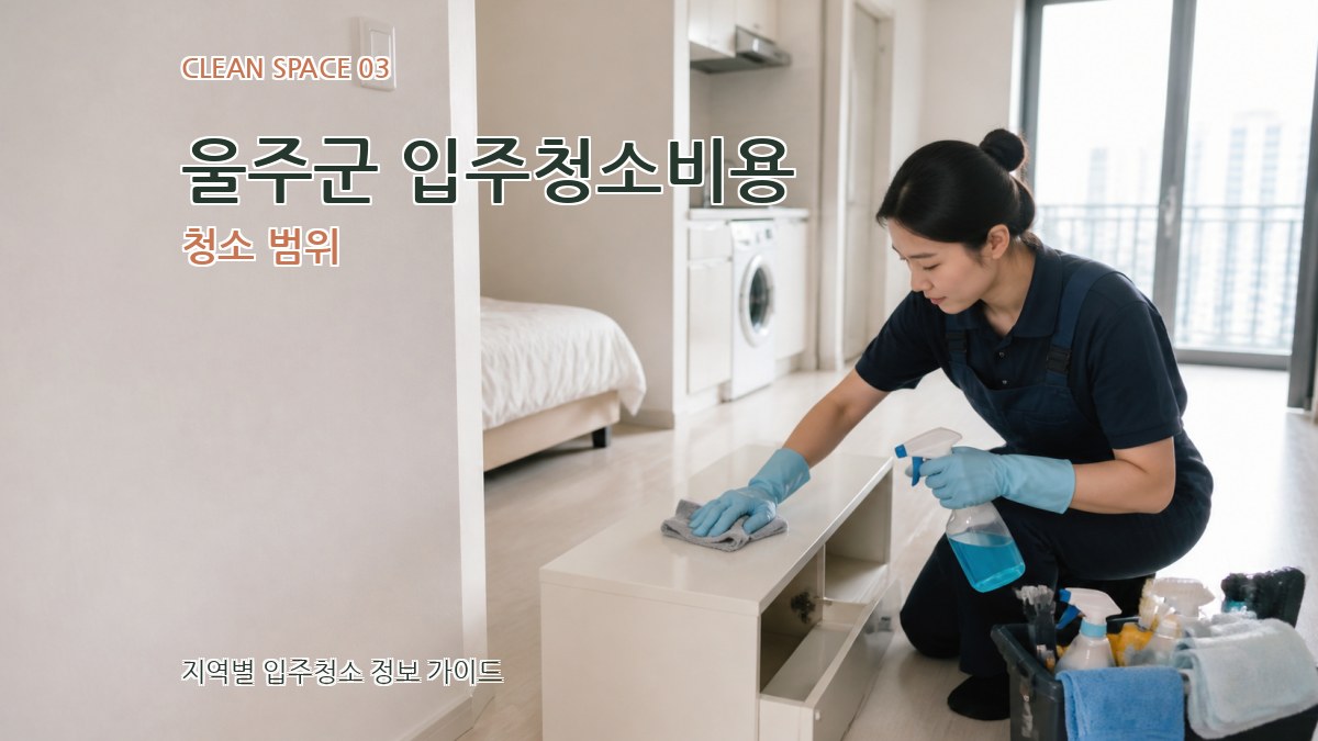 울주군 입주청소비용 청소 범위