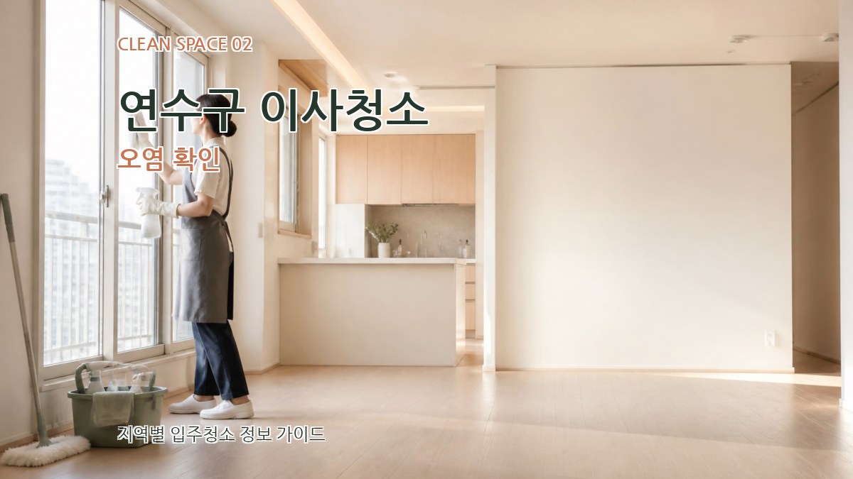 연수구 이사청소 오염 확인
