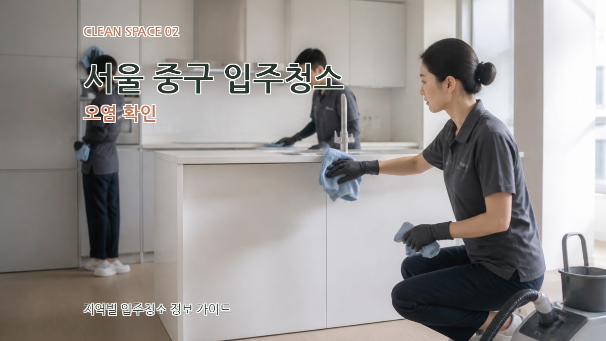 서울 중구 입주청소 오염 확인