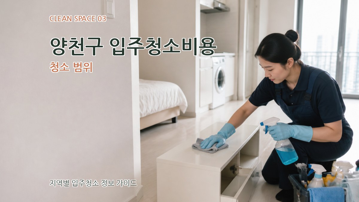 양천구 입주청소비용 청소 범위