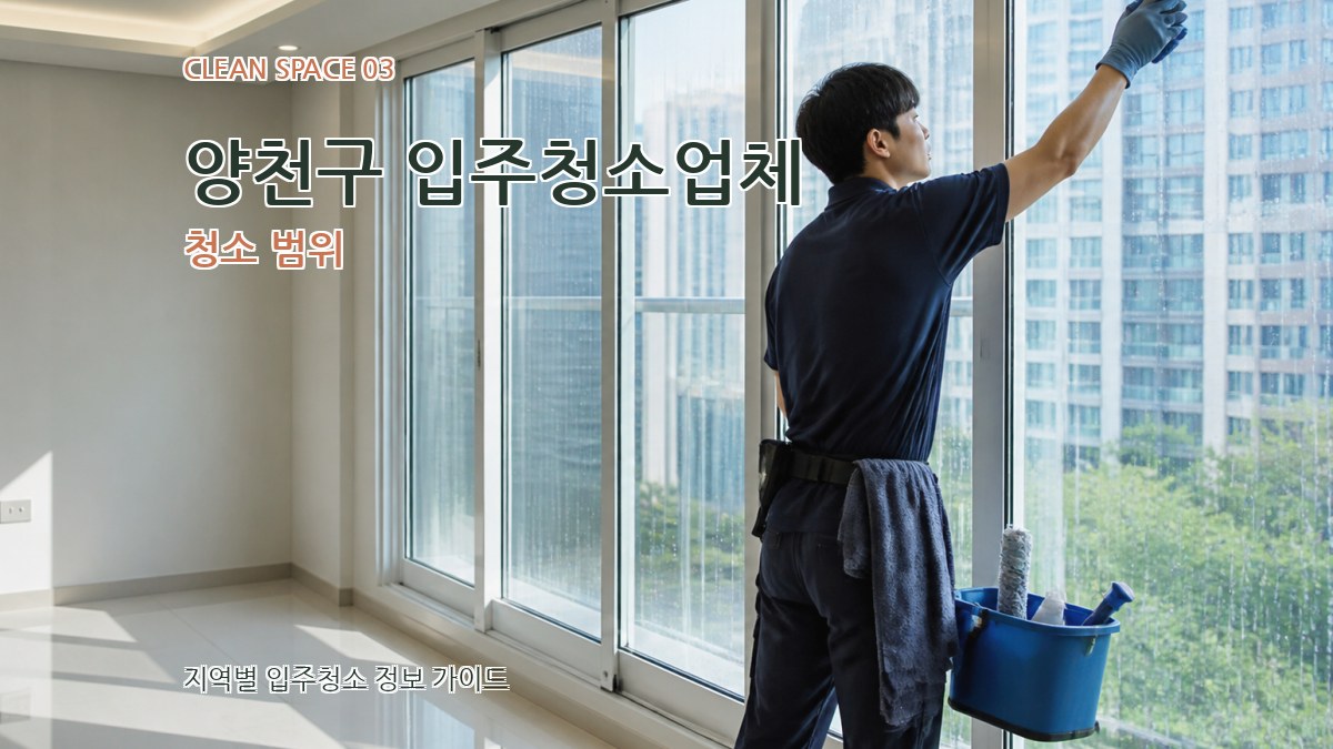 양천구 입주청소업체 청소 범위