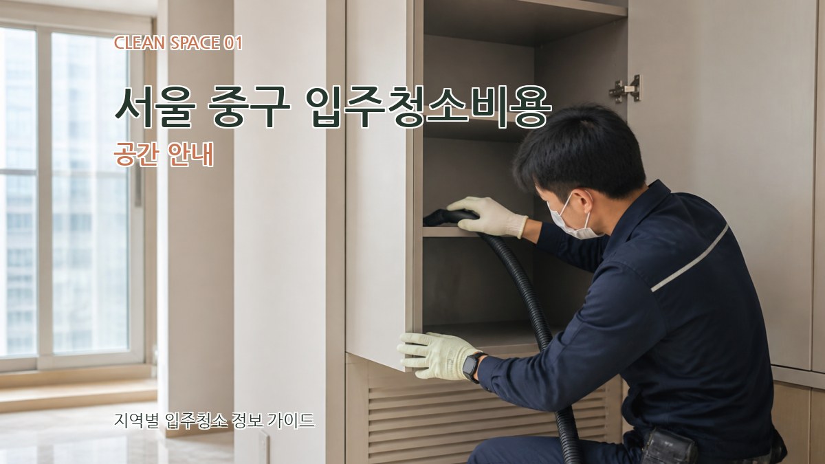 서울 중구 입주청소비용