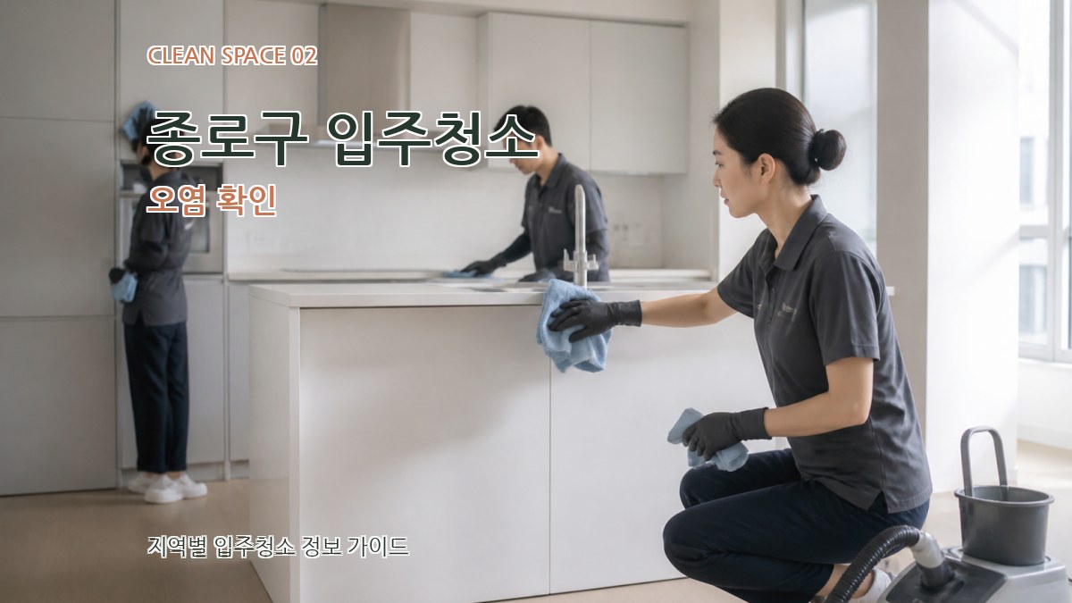 종로구 입주청소 오염 확인