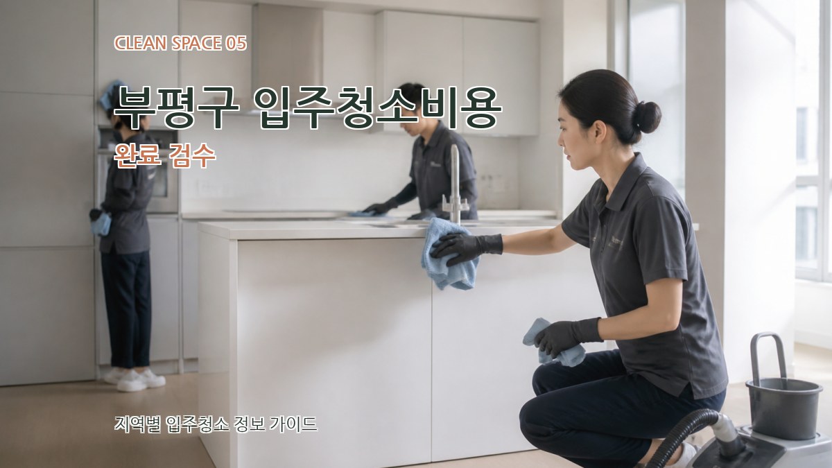 부평구 입주청소비용 완료 검수