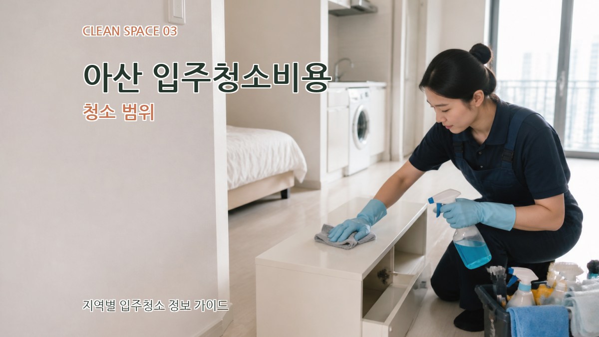 아산 입주청소비용 청소 범위