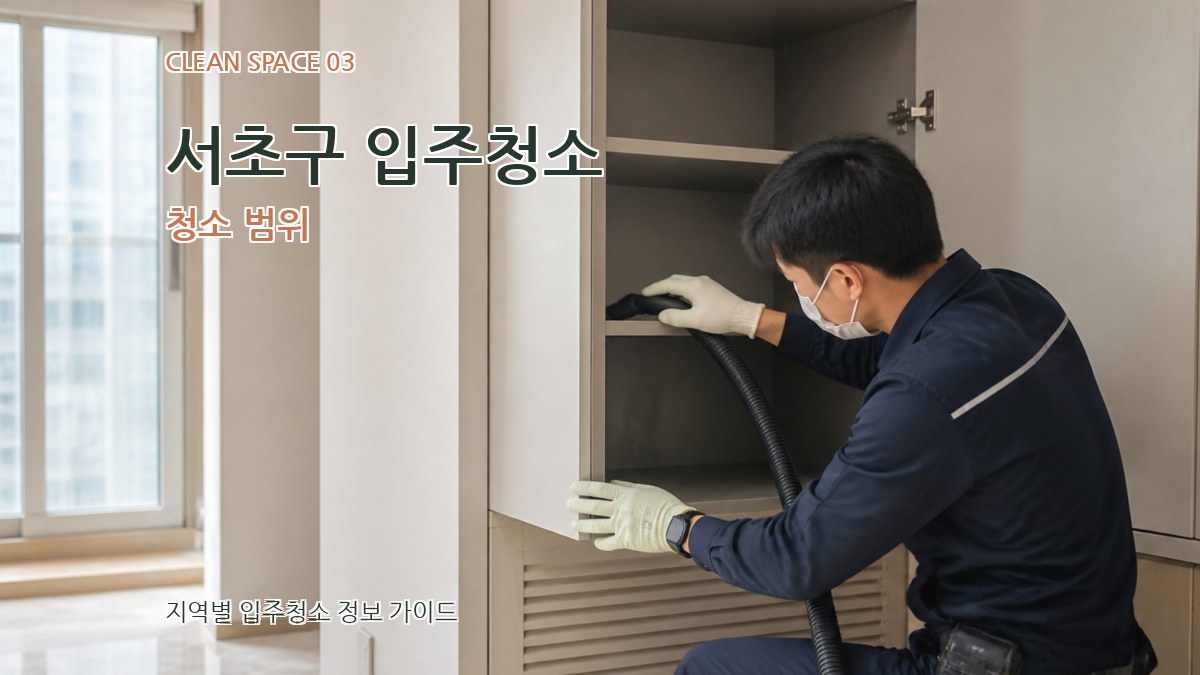 서초구 입주청소 청소 범위