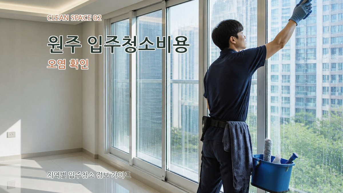 원주 입주청소비용 오염 확인