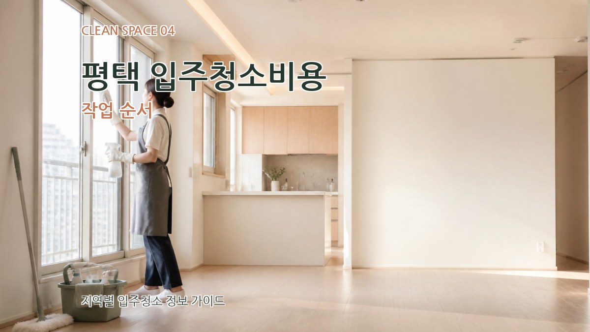 평택 입주청소비용 작업 순서
